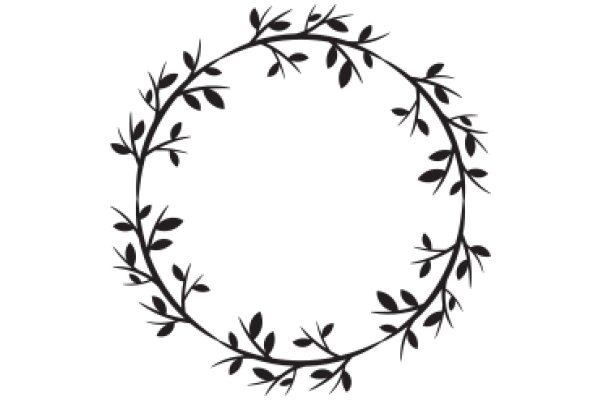 Elegant Black Floral Wreath