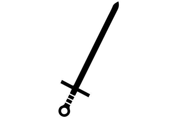 A Sword in a White Background