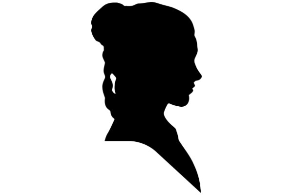 Silhouette of a Person with a Side Profile View