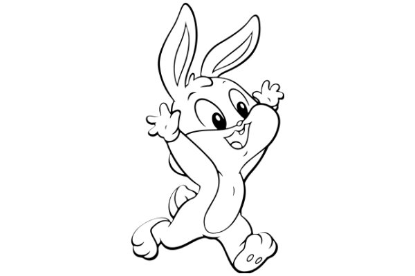 Joyful Easter Bunny: A Delightful Cartoon Character