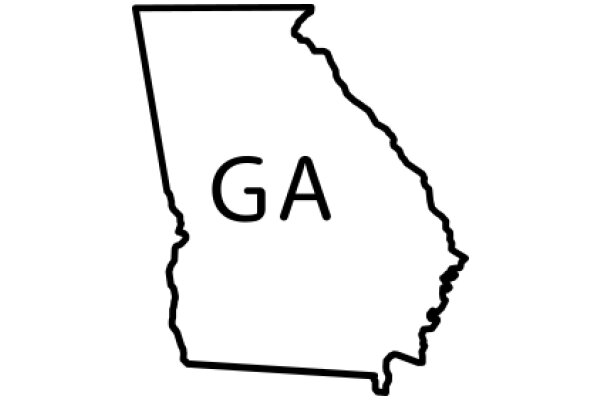 Simplified Georgia State Map