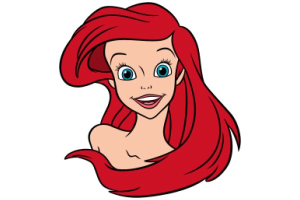 A Whimsical Portrayal of Ariel, the Beloved Disney Princess