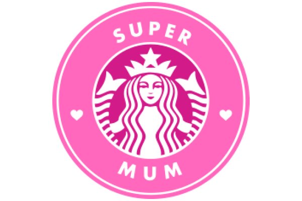 Super Mom Logo: A Pink Starbucks Cup