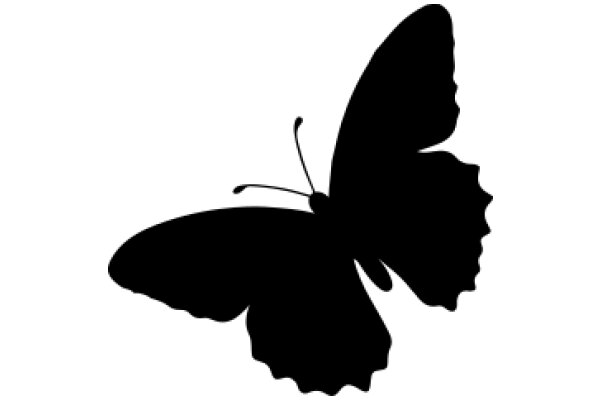 A Silhouette of a Butterfly