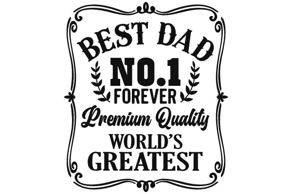 Best Dad: No. 1 Forever, Premium Quality, World's Greatest