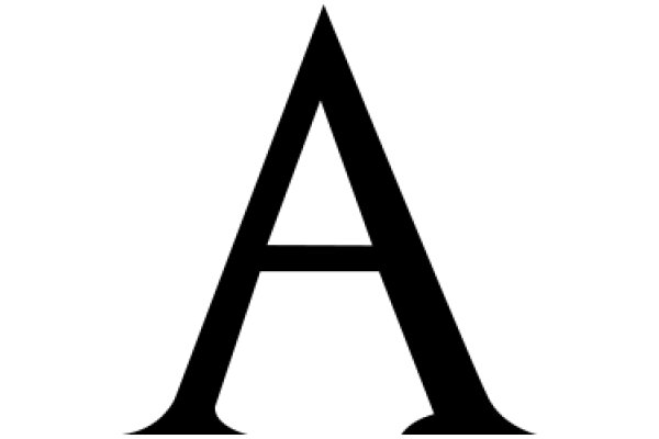 A Simple, Elegant Letter 'A' in