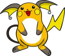 Vividly Illustrated Yellow Pokémon with Wings and Lightning