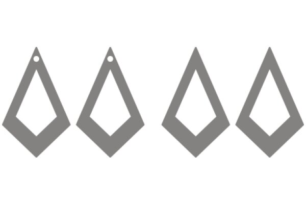 A Set of Four Diamond-Shaped Icons