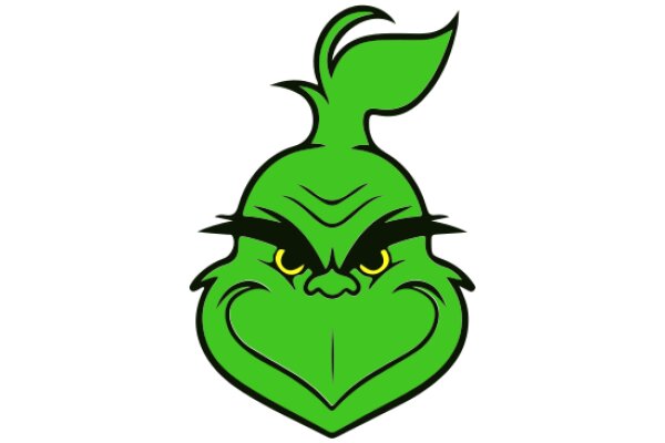 A Playful Green Mascot