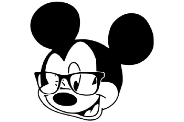 Mickey Mouse, Iconic Character, Embracing Modernity with Glasses