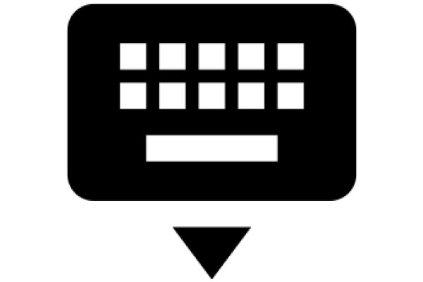 Digital Art: A Pixelated Keyboard Icon