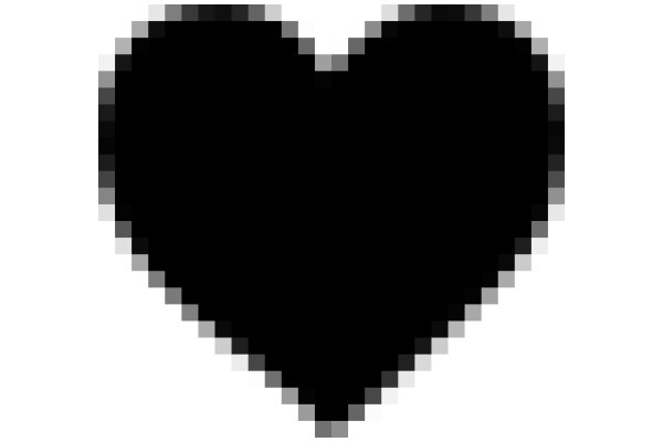 A Solid Black Heart Emoji