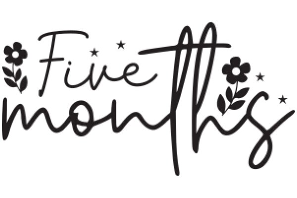 Five Months: A Graphic Design Celebrating the Milestone of Five Months of Life