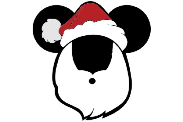 A Festive Holiday Icon: Mickey Mouse in a Santa Hat