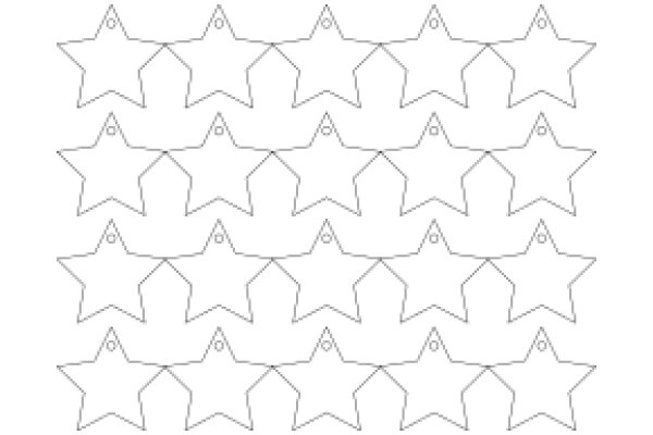 A Collection of White Star Shapes