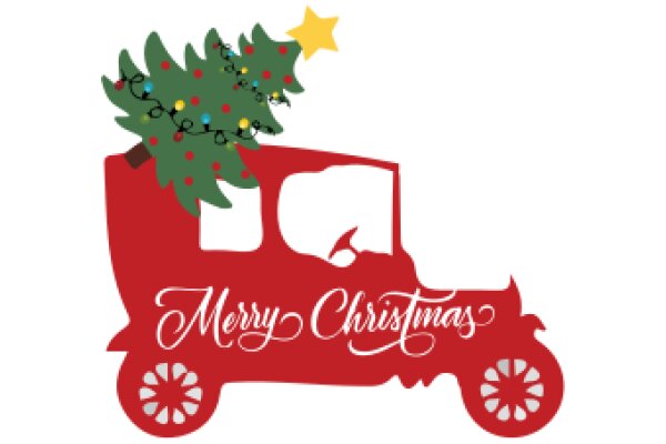 Merry Christmas: A Festive Truck Decoration