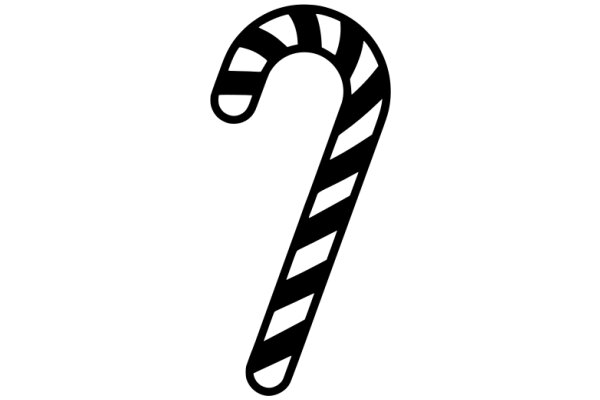 Striped Candy Cane Icon