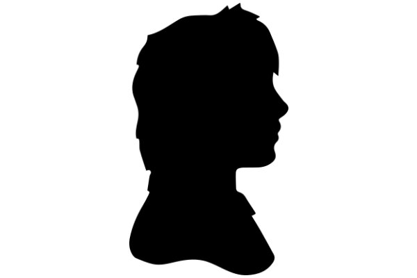 Silhouette of a Person's Head and Shoulders