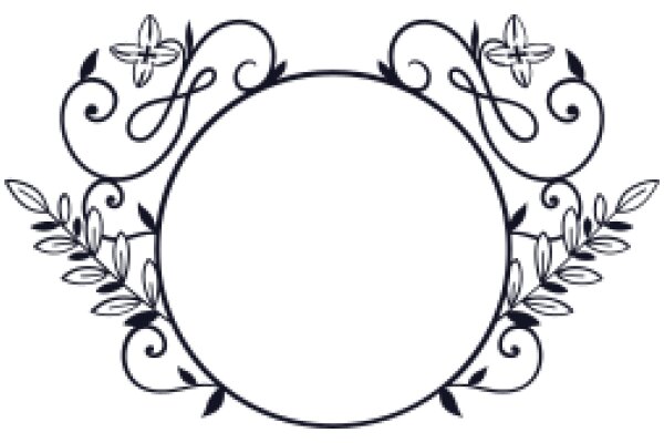 Elegant Oval Frame with Floral Design