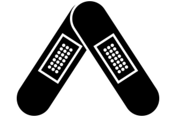 A Pair of Black Skateboards with White Dots