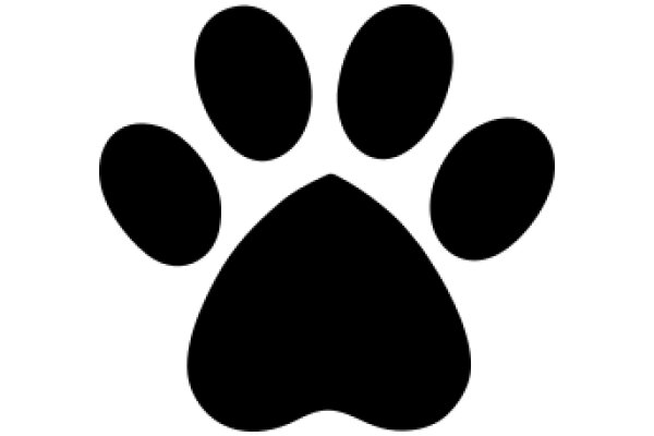 Simplistic Paw Print Icon