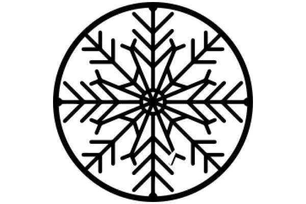 Stylized Snowflake Design