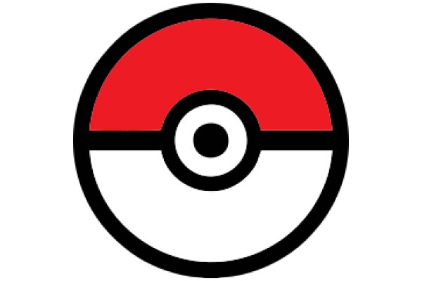 Stylized Pokémon Logo in Black and Red