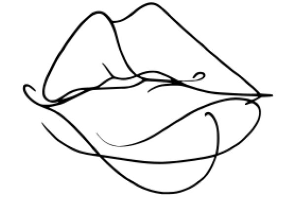 Stylized Drawing of a Mouth and Lips