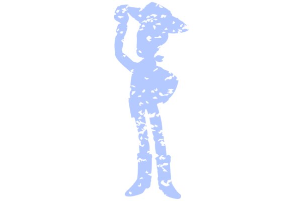 Silhouette of a Cowboy: A Graphic Artwork