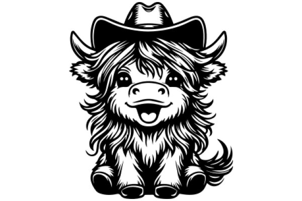 Stylized Cowboy Character with a Smile