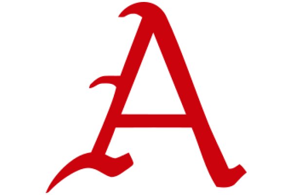 A Red and White Letter 'A'