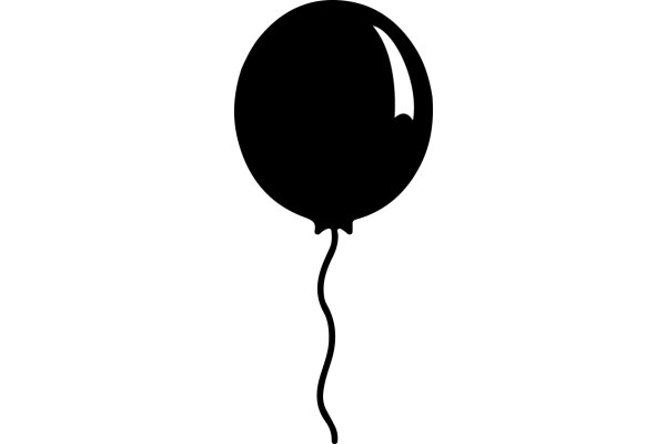 A Simple Illustration of a Balloon with a Tail