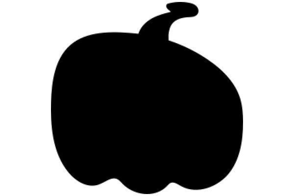 Simplistic Black Apple Icon