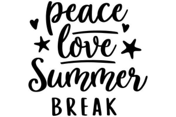 Peace, Love, and Summer Break: A Graphic Design for a T-Shirt