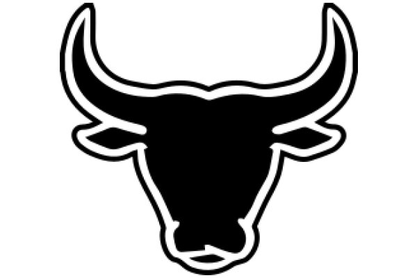 Stylized Bull Icon with Curved Horns