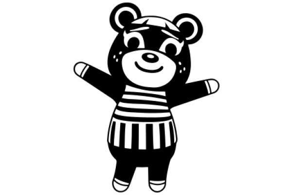 Stylish Cartoon Bear