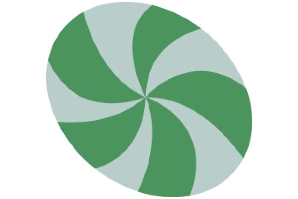 Stylized Green and Gray Swirl Logo