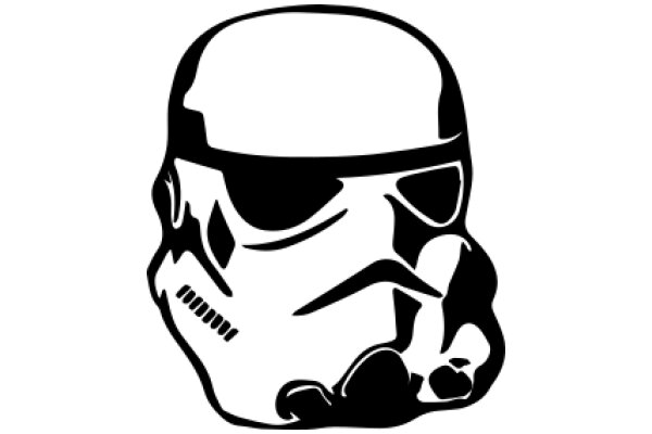 Stylized Icon of a Stormtrooper Helmet