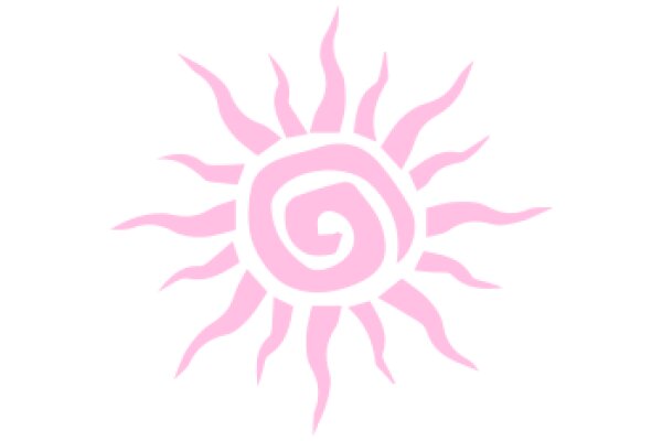 A Pink Sunburst Logo