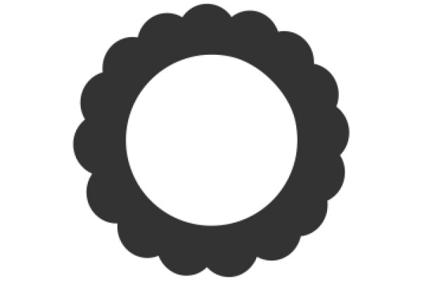 A Solid Black Circle on a White Background