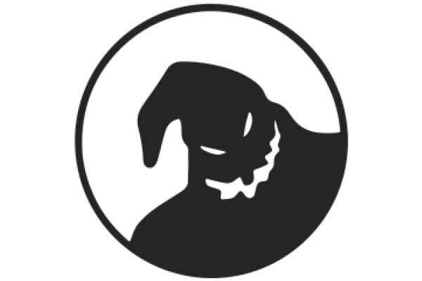 Stylized Icon of a Ghost-like Figure