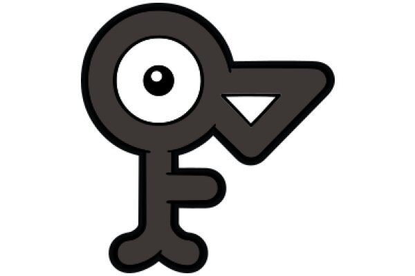 Stylized Icon of a Bird-like Character with a Large Eye