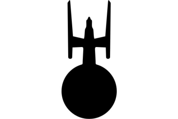 A Silhouette of a Spaceship