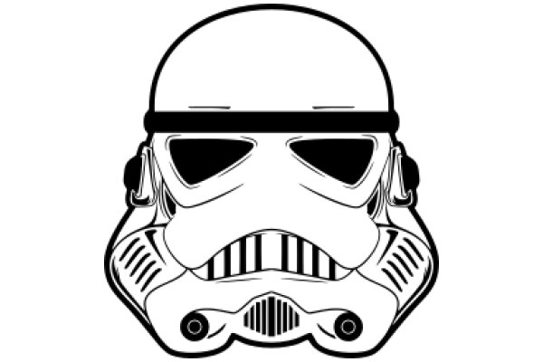 Stylized Icon of a Stormtrooper Helmet