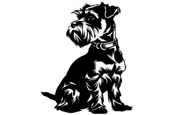 A Stylish Illustration of a Dog