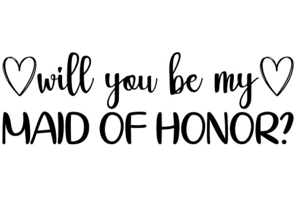 Will You Be My Maid of Honor?