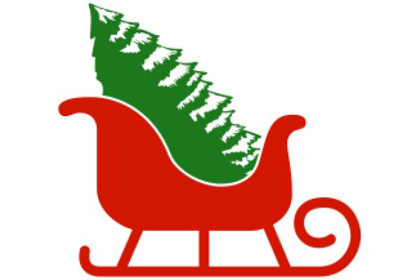 Holiday Spirit: A Red and Green Christmas Sleigh