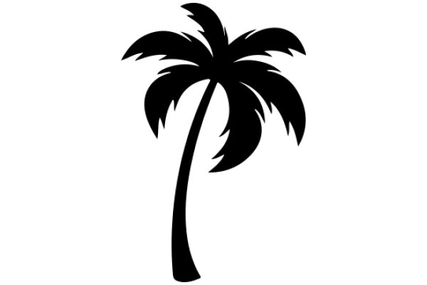 Simplistic Palm Tree Silhouette