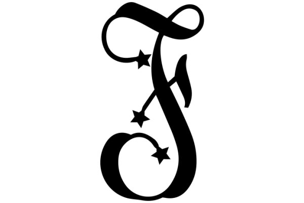 Stylized Letter 'C' with Star Design