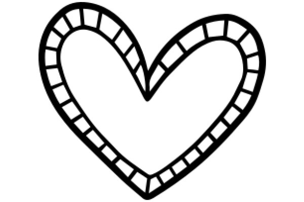 Simplistic Line Art of a Heart